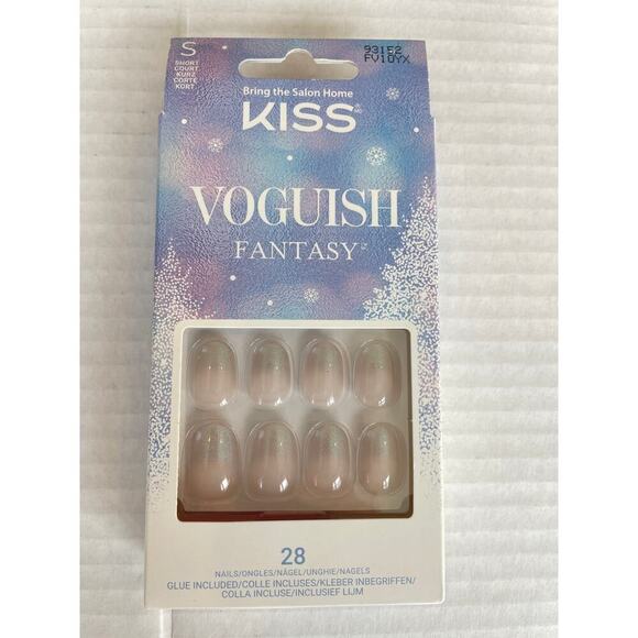 Kiss Voguish Fantasy Press on Holiday Nails One Box - Picture 1 of 4